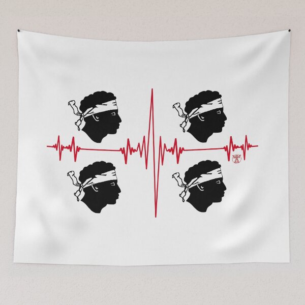 Item preview, Sardegna - Sardinia - Sardinia flag - Bandiera Sarda - 4 Mori - Heartbeat designed and sold by miskaralise.