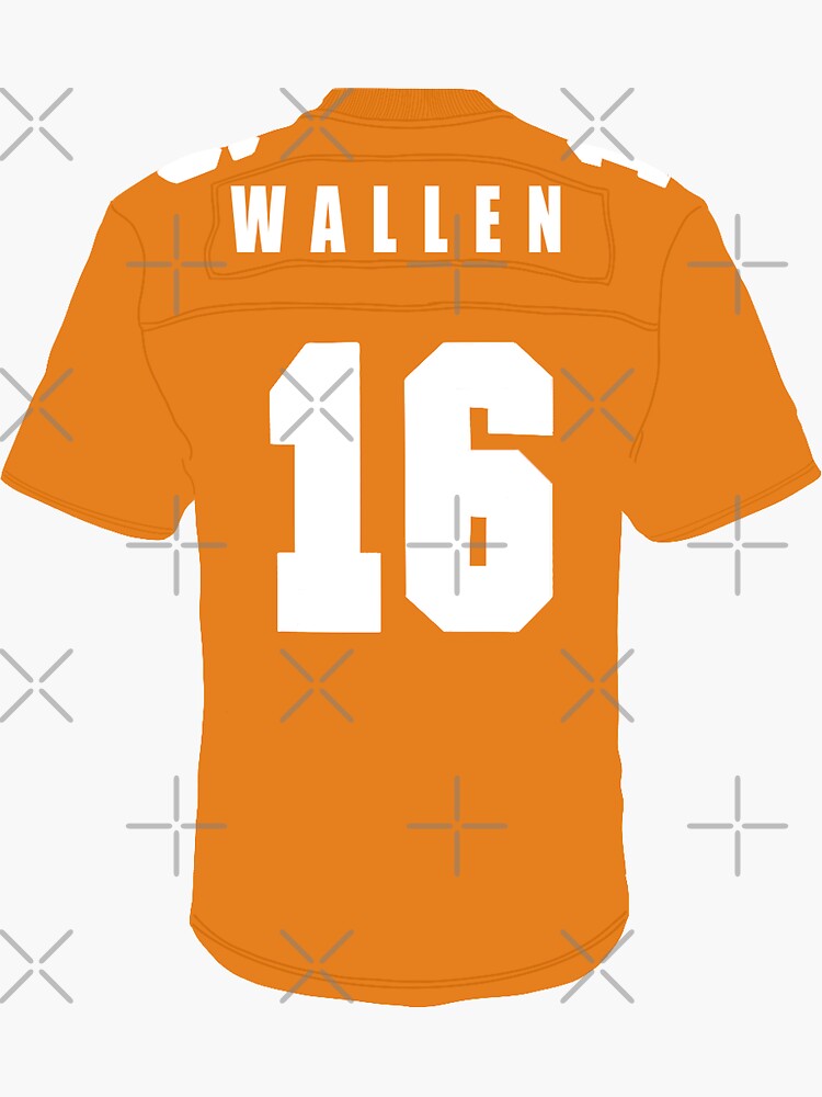 Vols Baseball Jersey Wallen 16 Shirt Morgan Wallen Shirts Country