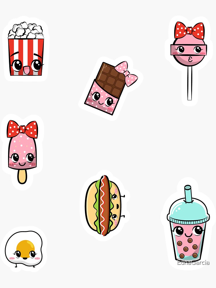 Kawaii Junk Food Stickers