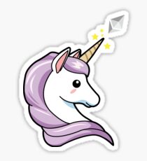 Pegatina Ethereum Unicornio