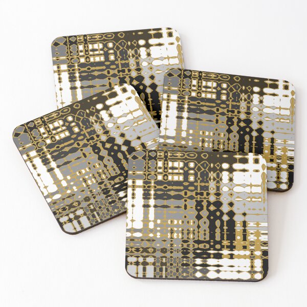 Item preview, Silver and gold Abstract Pattern designed and sold by Trevor Hirst.