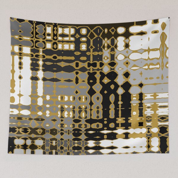 Item preview, Silver and gold Abstract Pattern designed and sold by Trevor Hirst.