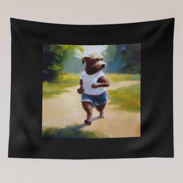 Item preview, Dog Jogging designed and sold by CrankyOldDude.
