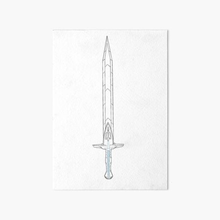 Anaklusmos AKA Riptide AKA percy jackson sword Art Board Print for Sale by  SimplyHilarious