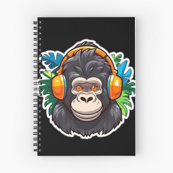 Item preview, Cute KawaiiMadness Kawaii Gorilla Jamming designed and sold by KawaiiMadness7.