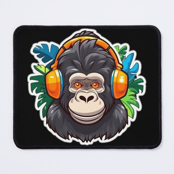 Item preview, Cute KawaiiMadness Kawaii Gorilla Jamming designed and sold by KawaiiMadness7.