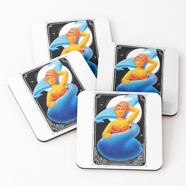 Item preview, art deco mermaid designed and sold by CleyVonSlay.