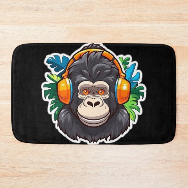 Item preview, Cute KawaiiMadness Kawaii Gorilla Jamming designed and sold by KawaiiMadness7.