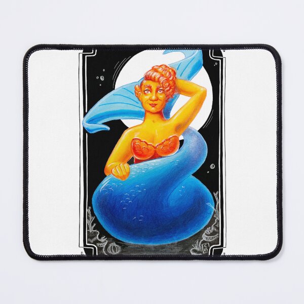 Item preview, art deco mermaid designed and sold by CleyVonSlay.
