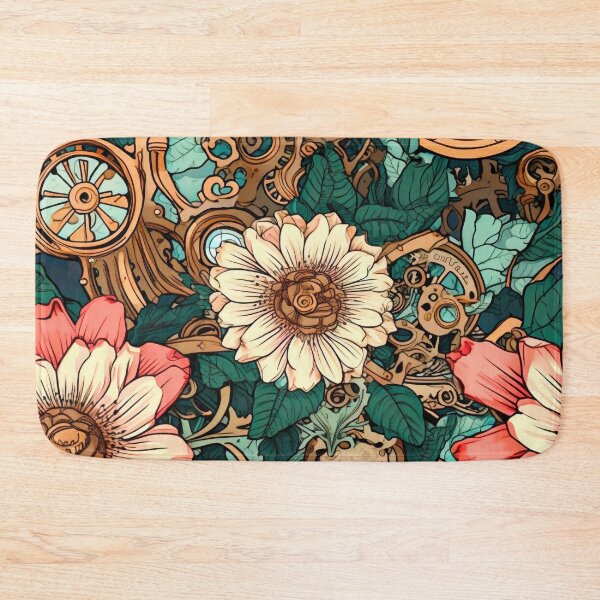 Item preview, Field of Blooming Flowers 03 - Steampunk Edition designed and sold by TheOddBotShop.