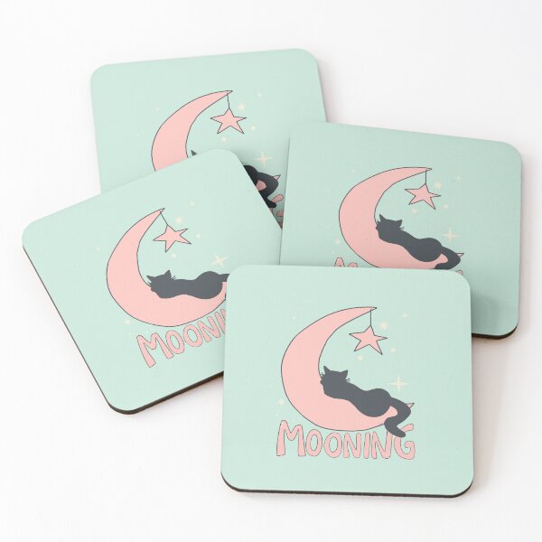 Item preview, Mooning Feline Dream: Multi-Colored Edition - Whimsical Sleeping Cat on a Starry Moon Design designed and sold by MaddaMom.