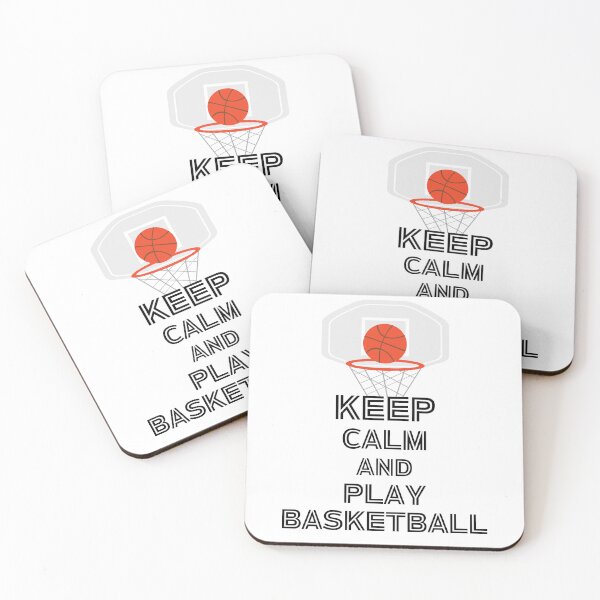 Item preview, keep calm and play basketball sports player motivational inspirational sportsmanship spirit quotes basketball fan basketball lover designed and sold by DreamStore360.
