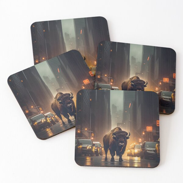 Item preview, Bison in the City designed and sold by soulofalion.