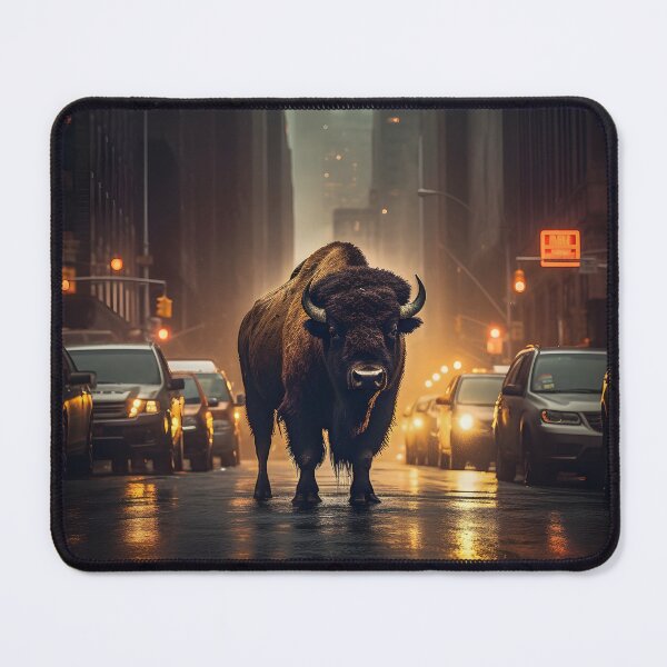 Item preview, Bison in the City designed and sold by soulofalion.
