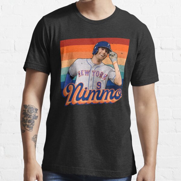 Brandon Nimmo Black Name & Number - #9 Baseball New York Mets T-Shirt