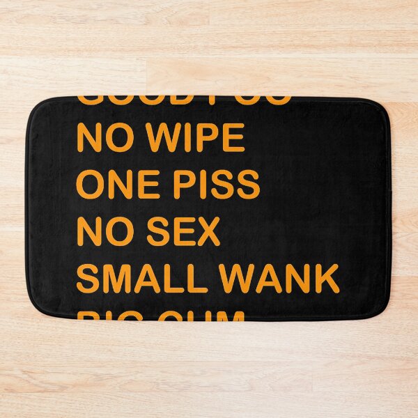 Item preview, GOOD POO NO WIPE ONE PISS NO SEX SMALL WANK BIG CUM designed and sold by arissapalomino.