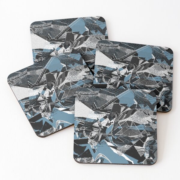 Item preview, Shattered Abstract in Black and Blue designed and sold by Trevor Hirst.