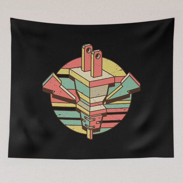 Item preview, plug retro design for electrician designed and sold by arissapalomino.
