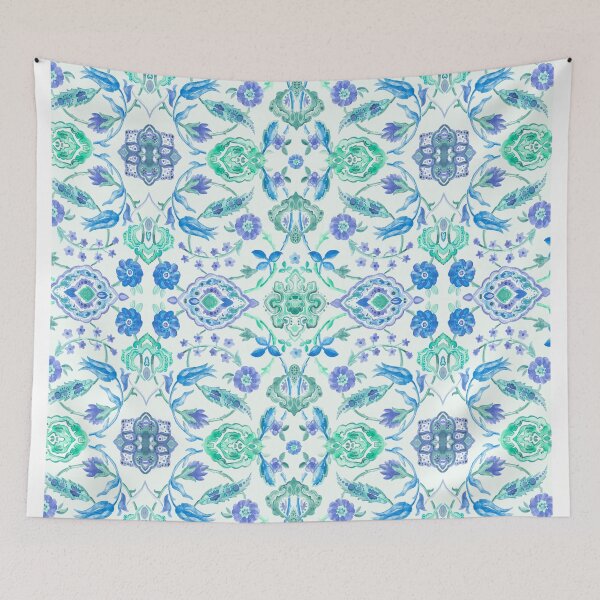 Item preview, Ornamental floral ramage designed and sold by Alessandro Remo Mazzoni Remotextiles.