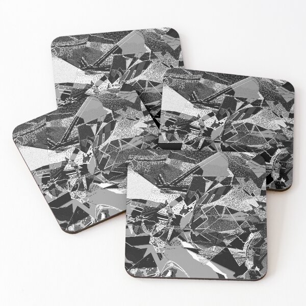 Item preview, Shattered Abstract in Black and White designed and sold by Trevor Hirst.