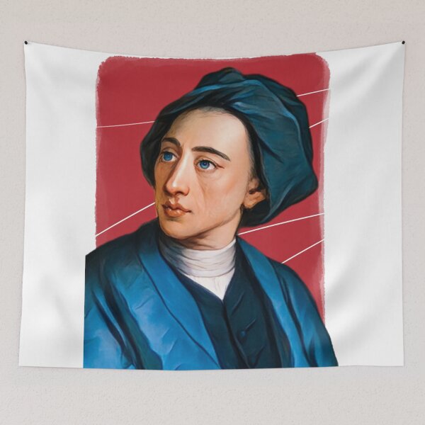 Item preview, English poet Alexander Pope illustration  designed and sold by Litstoy.
