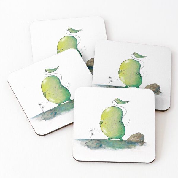 Item preview, Cute Bean Sprout Dandelion Illustration Art Print designed and sold by SanRomanArt.