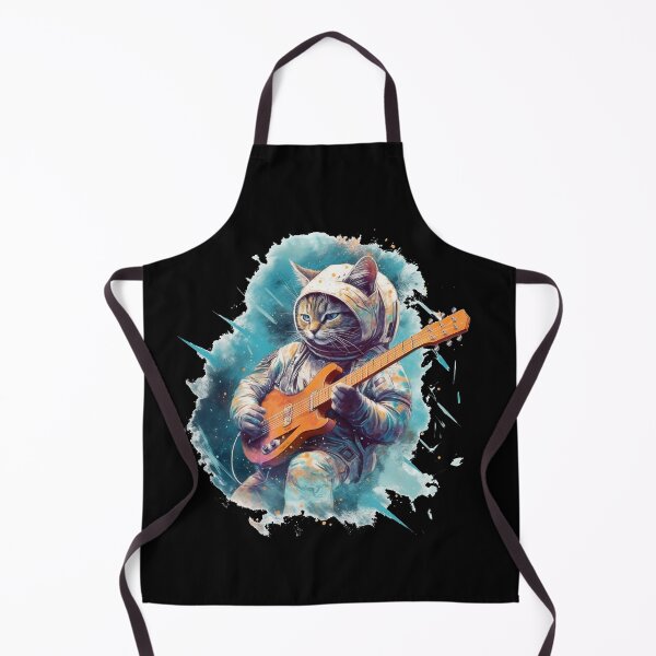 Item preview, Cat Playing Guitar in Spacesuit designed and sold by mixzer.