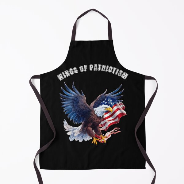 Item preview, 4th of July USA Wings of Patriotism designed and sold by SunnyFunnyArt.
