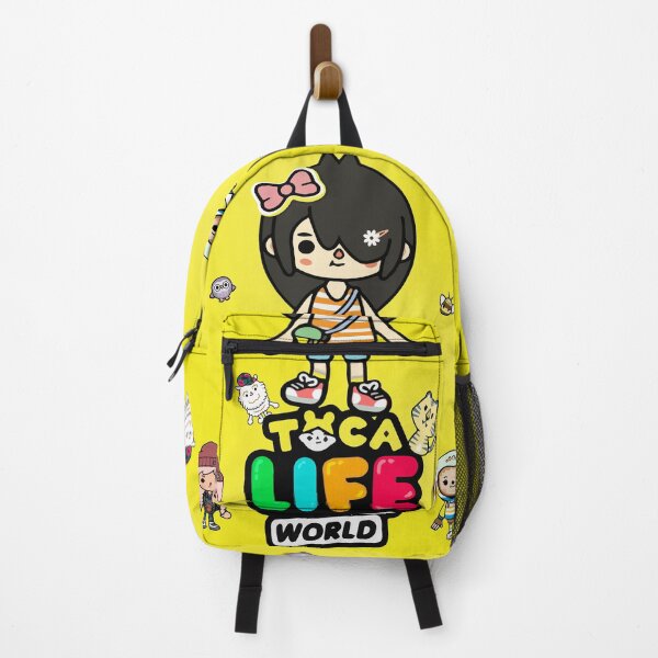 Item preview, Toca Boca World | Squad Goals and Life Stories Yellow Backpack designed and sold by iSatbir.