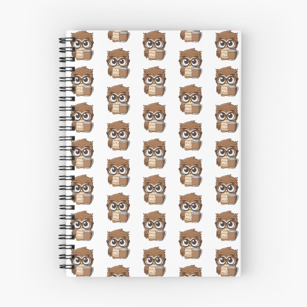Item preview, Kawaii Owl Drinking Coffee designed and sold by Sticky Stash.