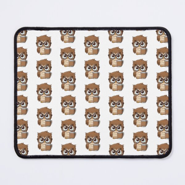 Item preview, Kawaii Owl Drinking Coffee designed and sold by Sticky Stash.