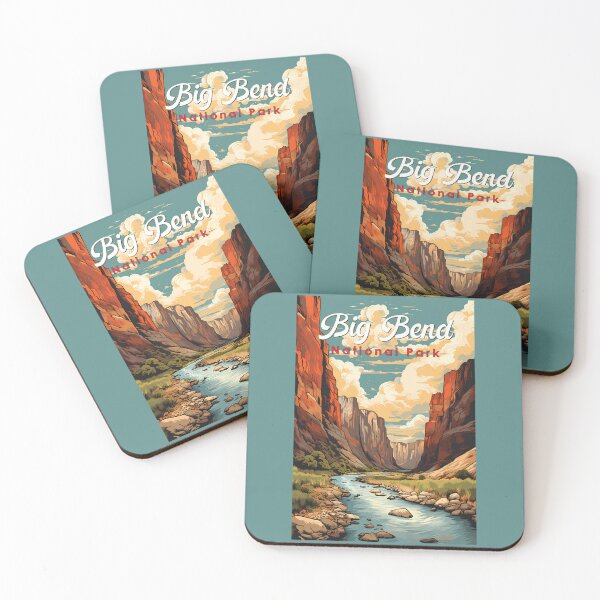 Item preview, Big Bend National Park Illustration Retro designed and sold by KrisSidDesigns.