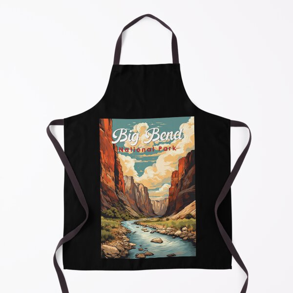 Item preview, Big Bend National Park Illustration Retro designed and sold by KrisSidDesigns.