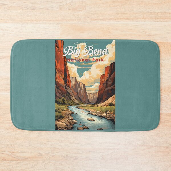 Item preview, Big Bend National Park Illustration Retro designed and sold by KrisSidDesigns.