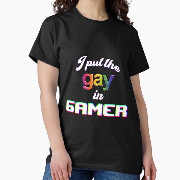 Item preview, I put the gay in gamer - pride designed and sold by snazzyseagull.