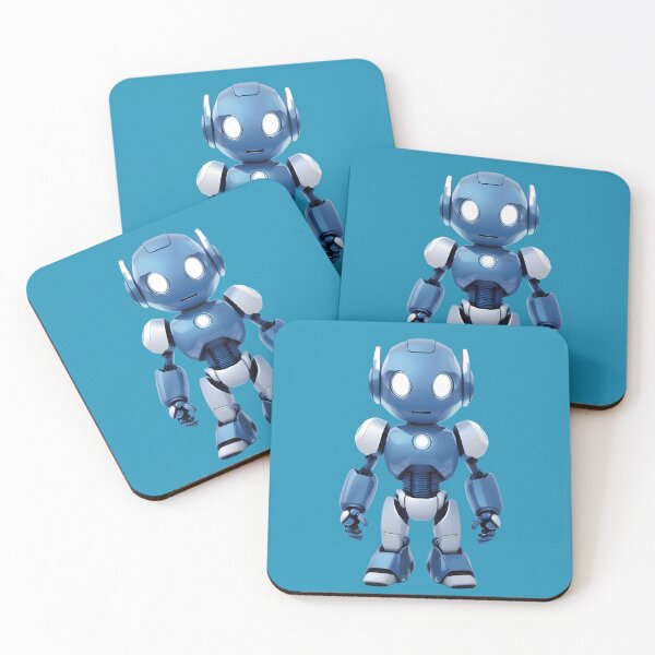 Item preview, Adorable Blue Robot - Unique and Vibrant Design for Tech Lovers designed and sold by Mementium.