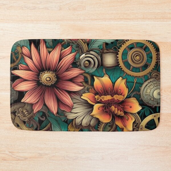 Item preview, Field of Blooming Flowers 06 - Steampunk Edition designed and sold by TheOddBotShop.