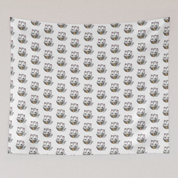 Item preview, Kawaii Cat Reading a Book designed and sold by Sticky Stash.