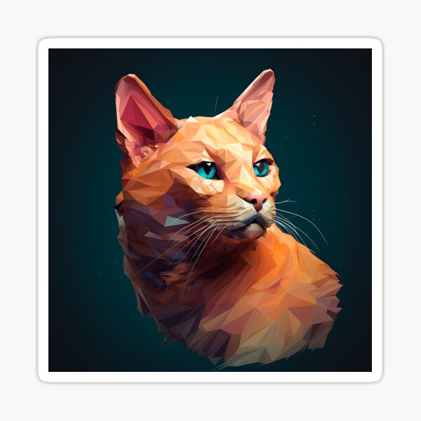 Item preview, Geometric Cat: A Rainbow of Colors and Shapes designed and sold by Casanova Originals.