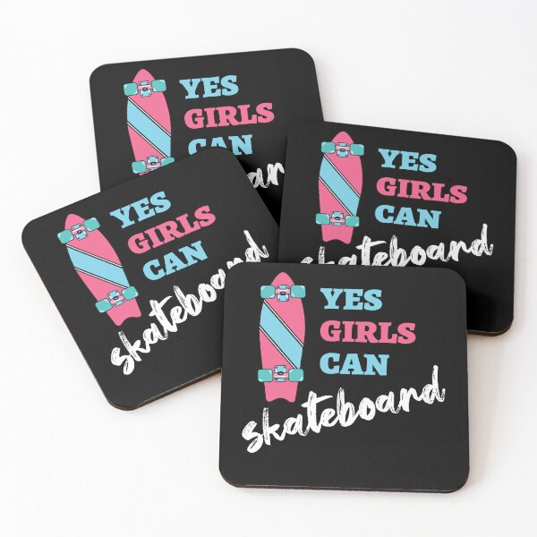 Item preview, Yes Girls Can Skateboard Skaterin designed and sold by MooonTees.