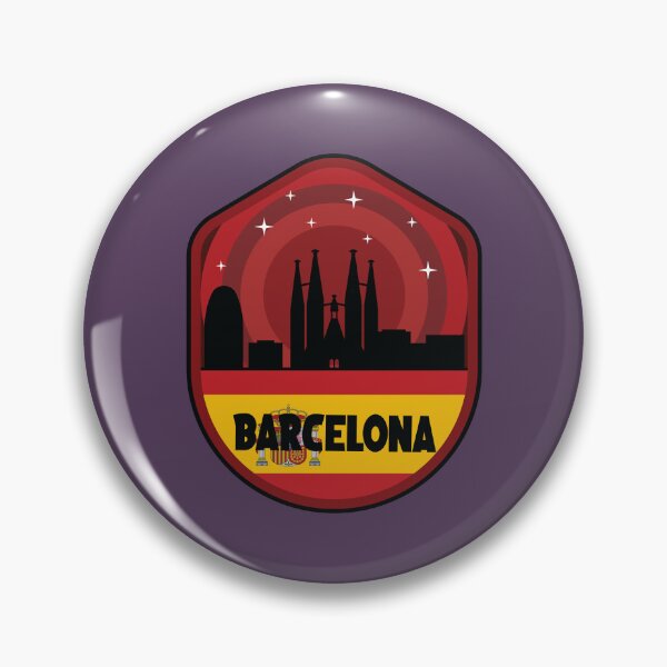 Artikelvorschau, Barcelona skyline,spain flag  entworfen und verkauft von Donutlovers.