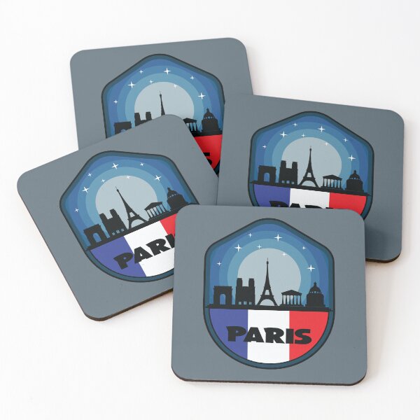 Item preview, Paris skyline on france flag  designed and sold by Donutlovers.