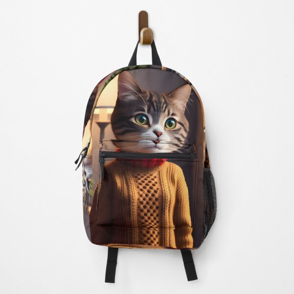 Artikelvorschau, Katze im Strickpullover - moderne digitale Kunst entworfen und verkauft von Ai-michiart.