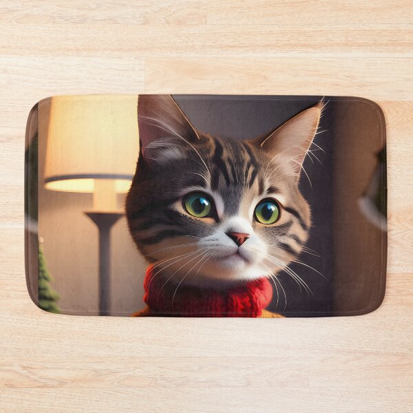 Artikelvorschau, Katze im Strickpullover - moderne digitale Kunst entworfen und verkauft von Ai-michiart.