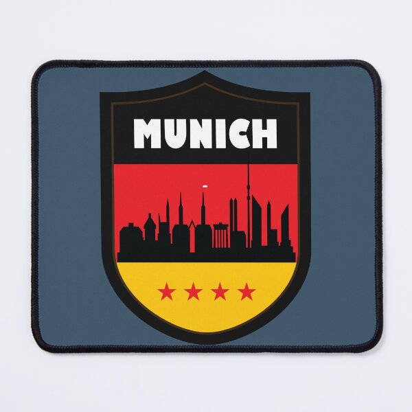 Item preview, Munich skyline on Germany flag designed and sold by Donutlovers.