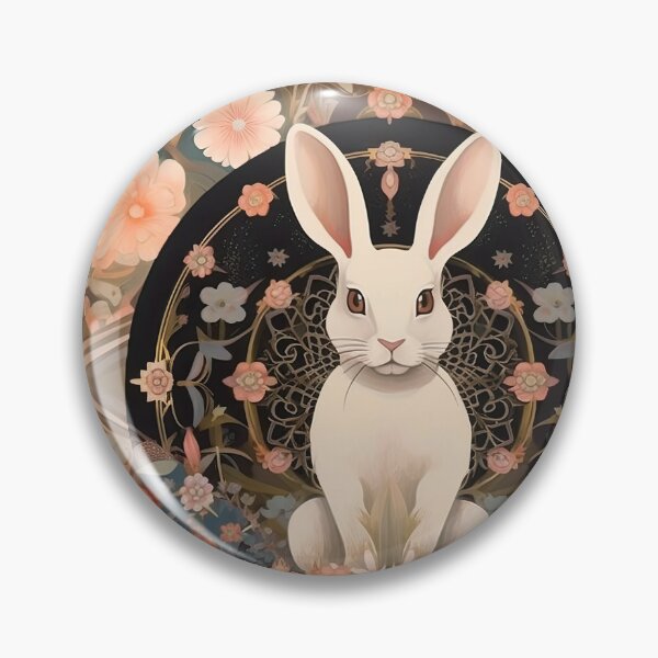 Artikelvorschau, Floral Whispers: Illusory Rabbit in the Night entworfen und verkauft von Pedra Panda.