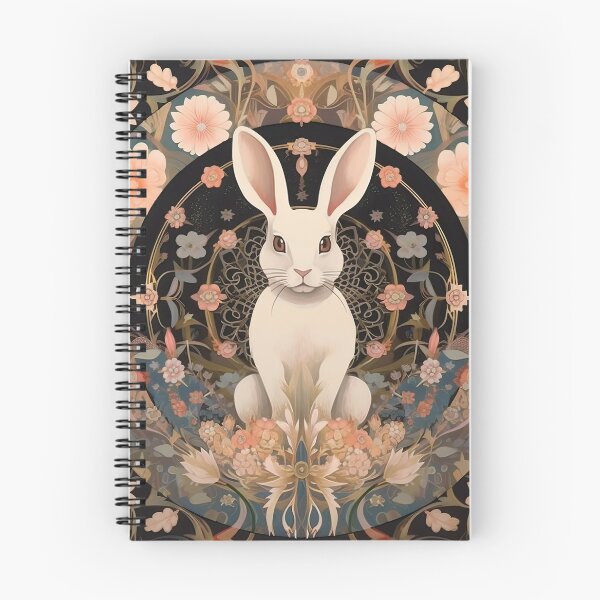 Item preview, Floral Whispers: Illusory Rabbit in the Night designed and sold by Pedra Panda.
