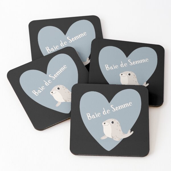 Item preview, Baie de somme in France in a heart with a seal designed and sold by PausePapote.