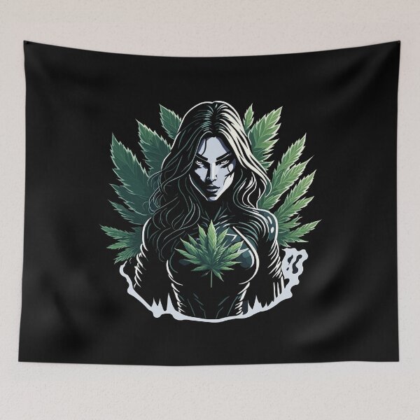 Item preview, Cannabis Superheroine designed and sold by ZirumsGarden.