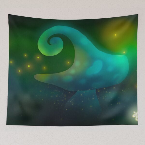 Item preview, Dreamy Mushroom in a mystical fog designed and sold by Ferelwing.